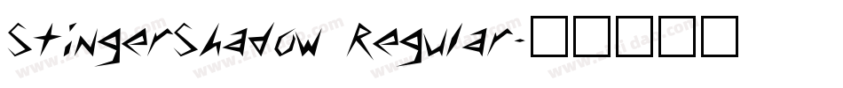 StingerShadow Regular字体转换